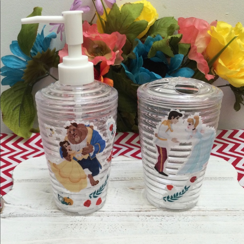 Beauty and the Beast soap dispenser/toothbrush holder/ Bathroom access… - Picture 1 of 3
